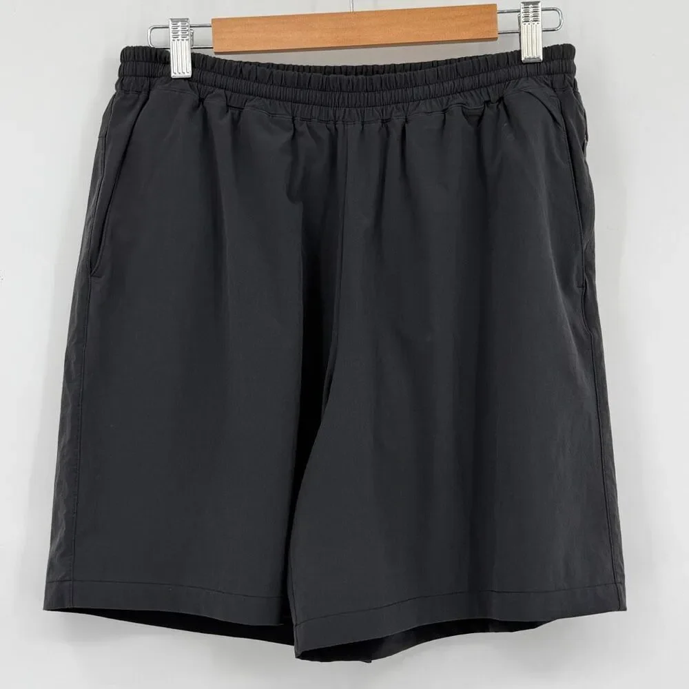 Outdoor Voices Black RecTrek Lined Performance Stretch Athletic Shorts Large